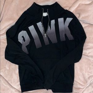 Vs pink quarter zip